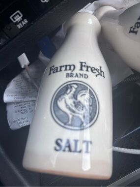 Brand White Ceramic Salt Shaker